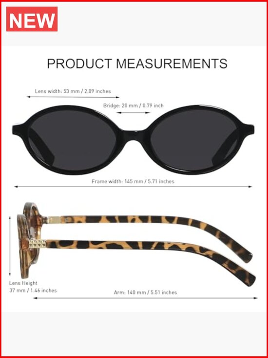 Retro Oval Sunglasses Womens Trendy Y2K Vintage 90s Fashion Sun Glasses
